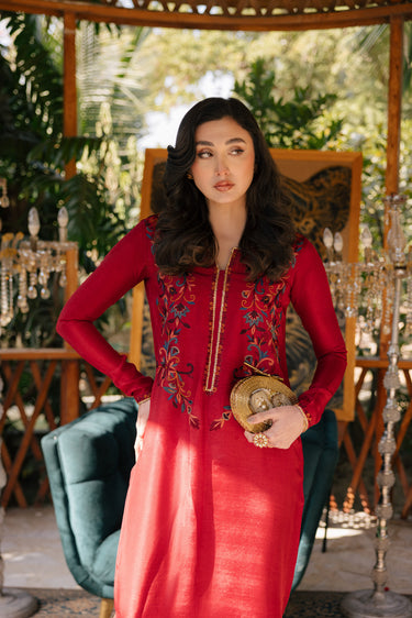 Red Kaftan Clothing Humayun Alamgir