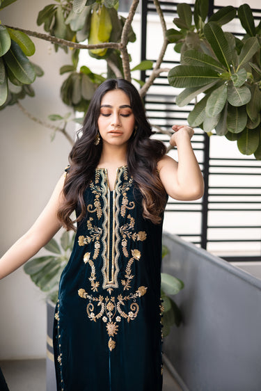 Teel Green Verte Sarcelle Clothing humyaunalamgir XS