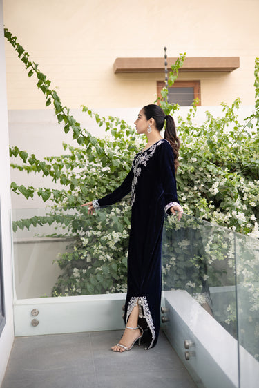 Blue Verte Caftan Clothing humyaunalamgir