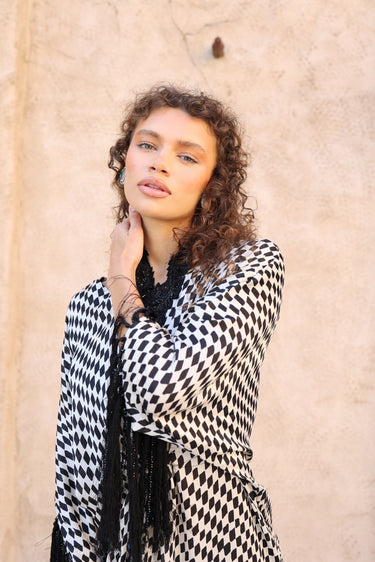 Kaftan Black & White Clothing humyaunalamgir