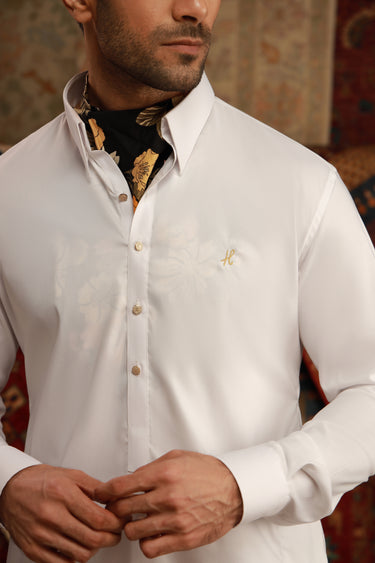 WHITE EGYPTIAN COTTON SHALWAR KAMEEZ Humayunalamgir