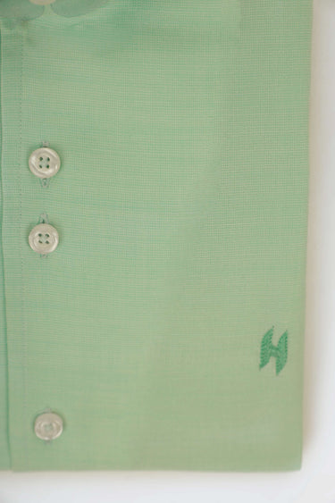MINT GREEN LINEN SHIRT Humayunalamgir