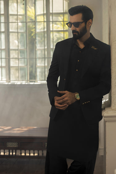 Bottle Green wash n wear Shalwar Kameez Humayun Alamgir