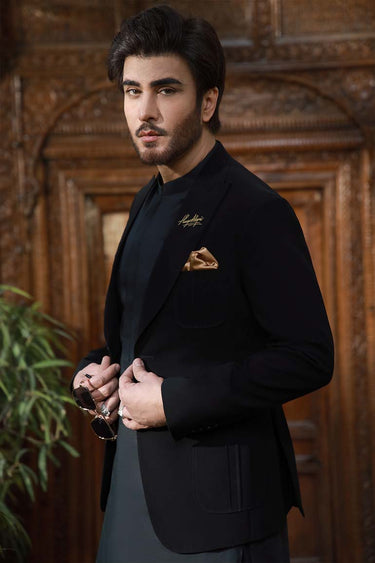 BLACK EGYPTION COTTON SHALWAR KAMEEZ Humayunalamgir