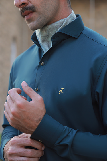 TEAL GREEN WASH N WEAR SHALWAR KAMEEZ Humayunalamgir