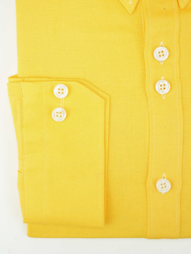 YELLOW LINEN SHIRT Humayunalamgir