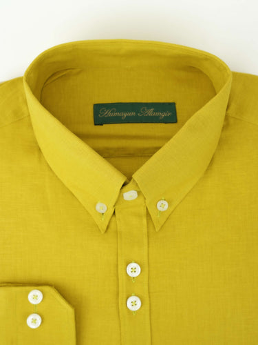 MUSTURD LINEN SHIRT Humayunalamgir