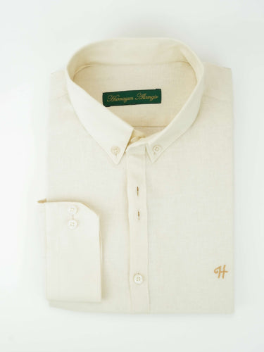 IVORY LINEN SHIRT Humayunalamgir