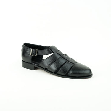 Black Mild Roman Sandals Humayunalamgir