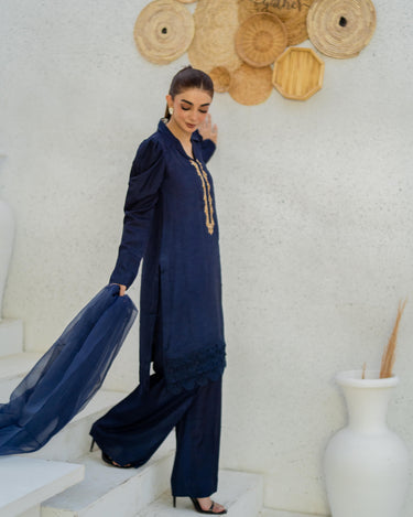BLUE PUFFY Clothing humyaunalamgir