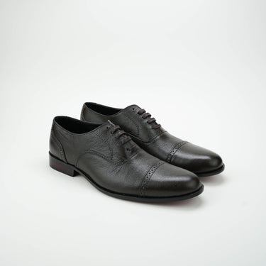 Dark Brown Mild Leather Shoes Semi Formal humayaunalamgir