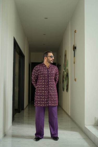 Jhalke Zareen - Purple Kurta pajama Humayunalamgir