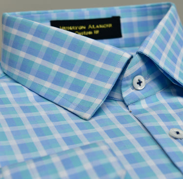 Blue Check Shirt Humayunalamgir