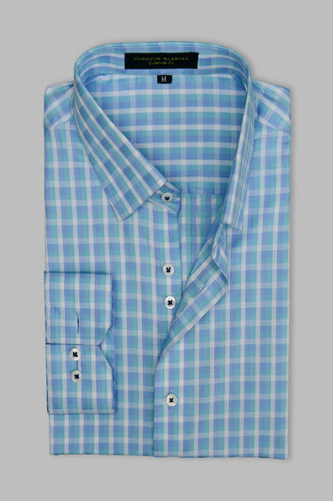 Blue Check Shirt Humayunalamgir