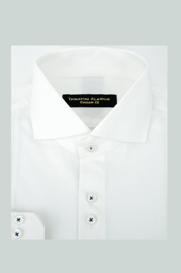 WHITE FOX PLATE SHIRT Humayunalamgir