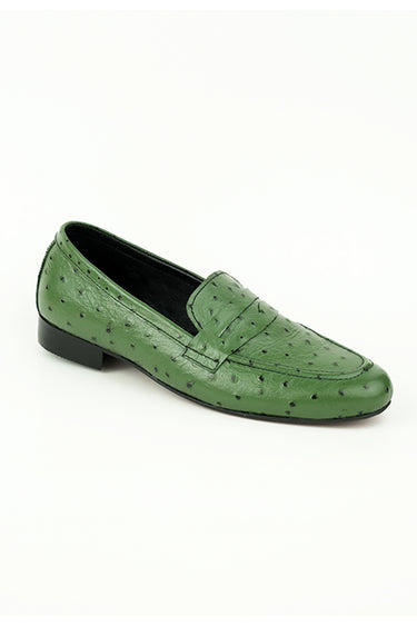 OLIVE GREEN MILD LOAFERS Shoes humyaunalamgir