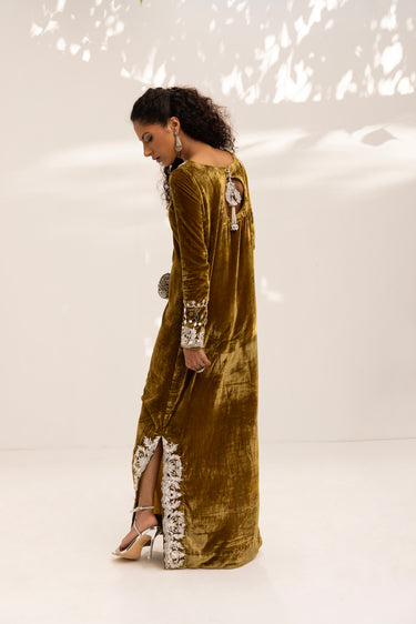 Moutarde Kaftan Clothing Humayun Alamgir