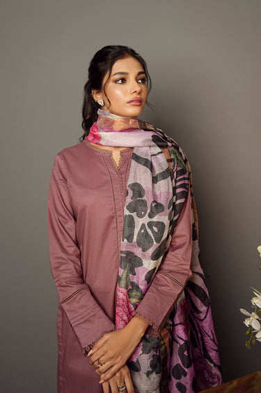 Printed Dupatta Three Peice HumayunAlamgir