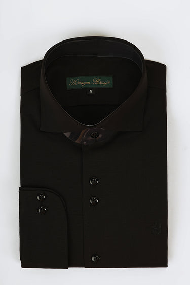Black Linen Shirt Humayunalamgir