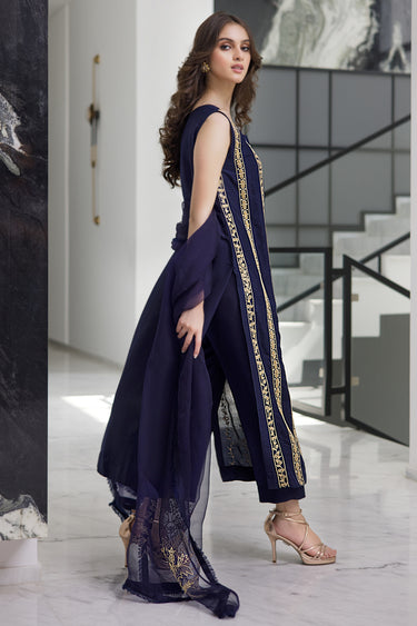Beige on Blue Humayunalamgir