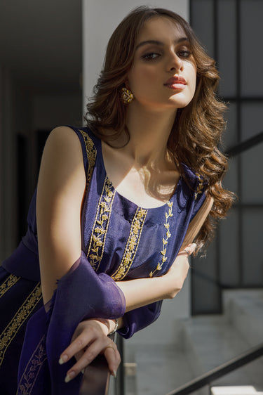 Beige on Blue Humayunalamgir