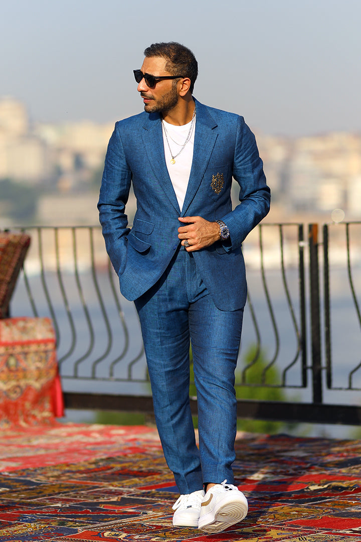 Cool Blue Two-Piece Suit