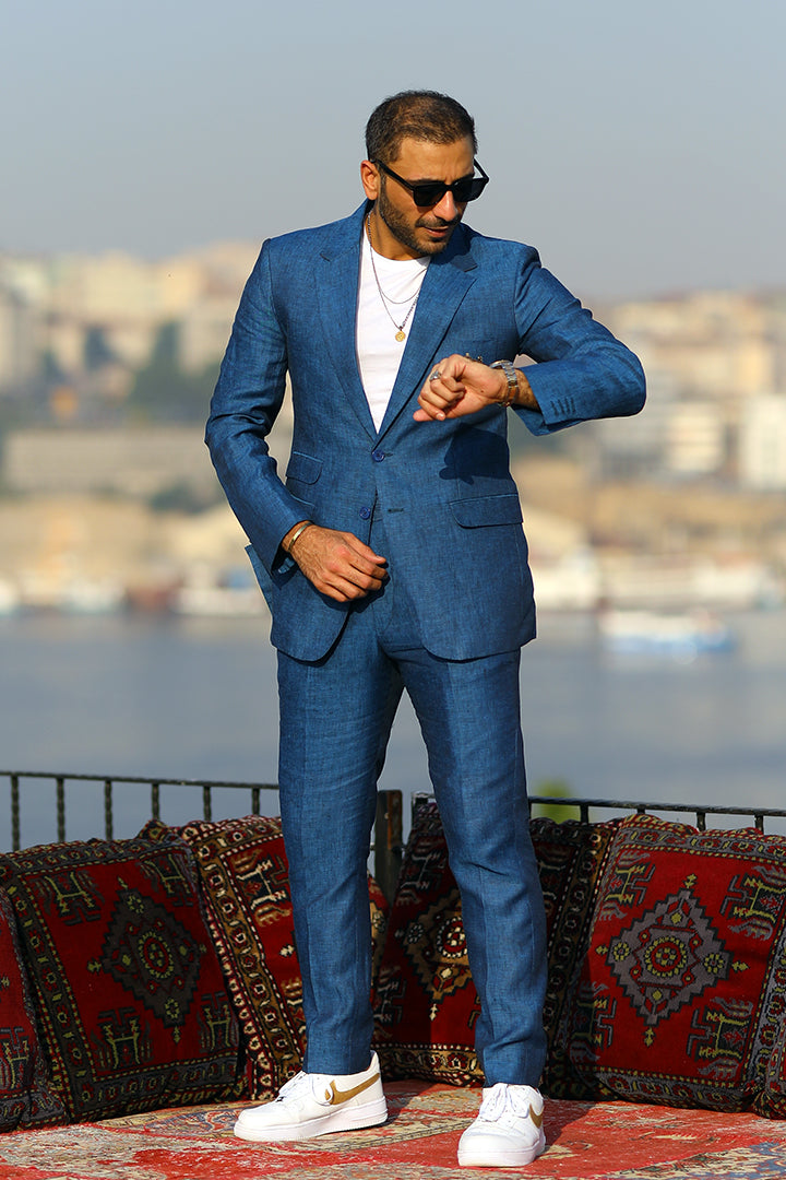 Cool Blue Two-Piece Suit