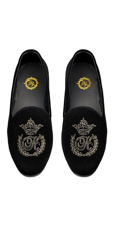 Black Out Velvet Pumps Hand humyaunalamgir