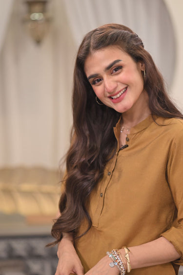 Brown Kurta Pajama Humayun Alamgir