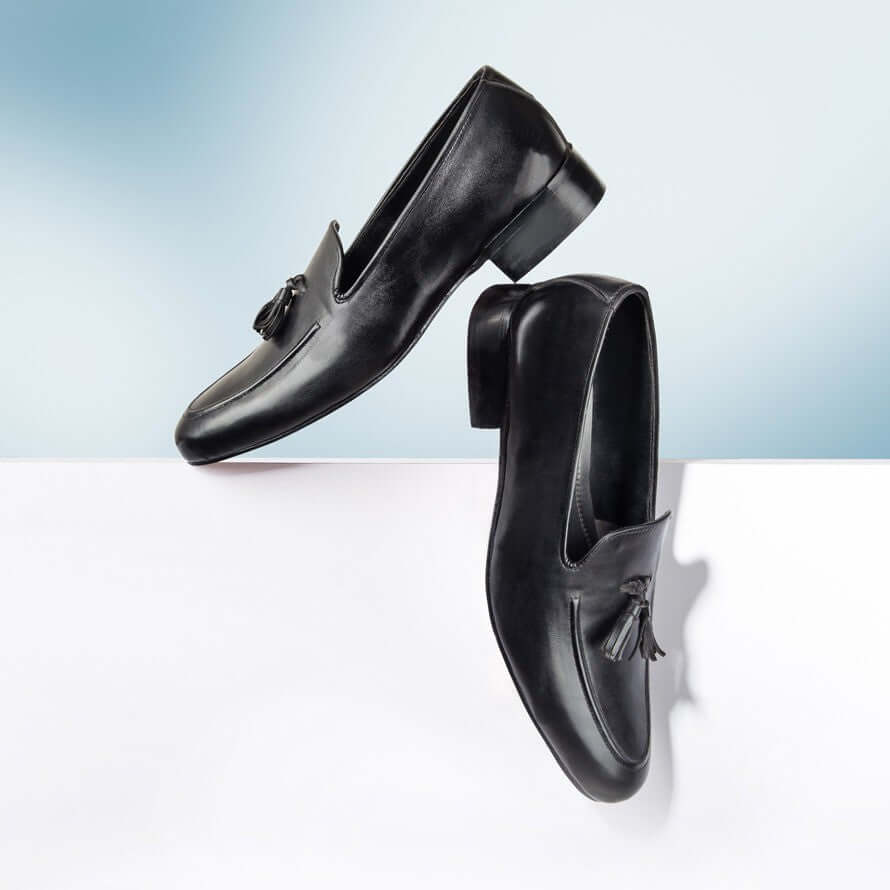 Black Leather Tassele
