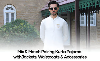 Mix & Match pairing kurta pajama with Jackets, Waistcoats & Accessories