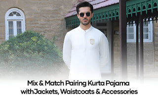 Mix & Match pairing kurta pajama with Jackets, Waistcoats & Accessories