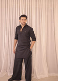 Black Farshi Shalwar Kameez Humayun Alamgir S Shalwar Kameez Only