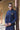 ROYAL BLUE STRETCHABLE KURTA PAJAMA Humayunalamgir