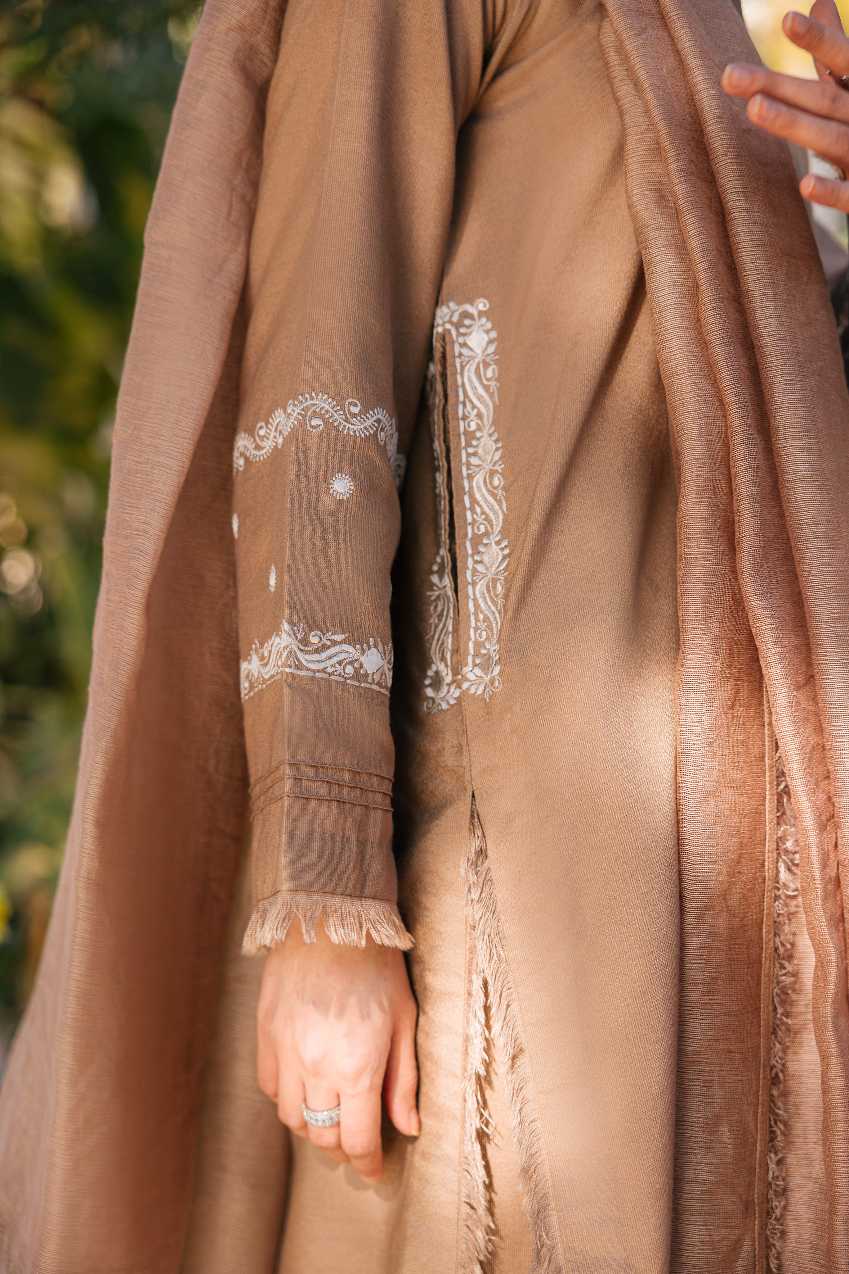 Camel Cotton Net Clothing Humayun Alamgir