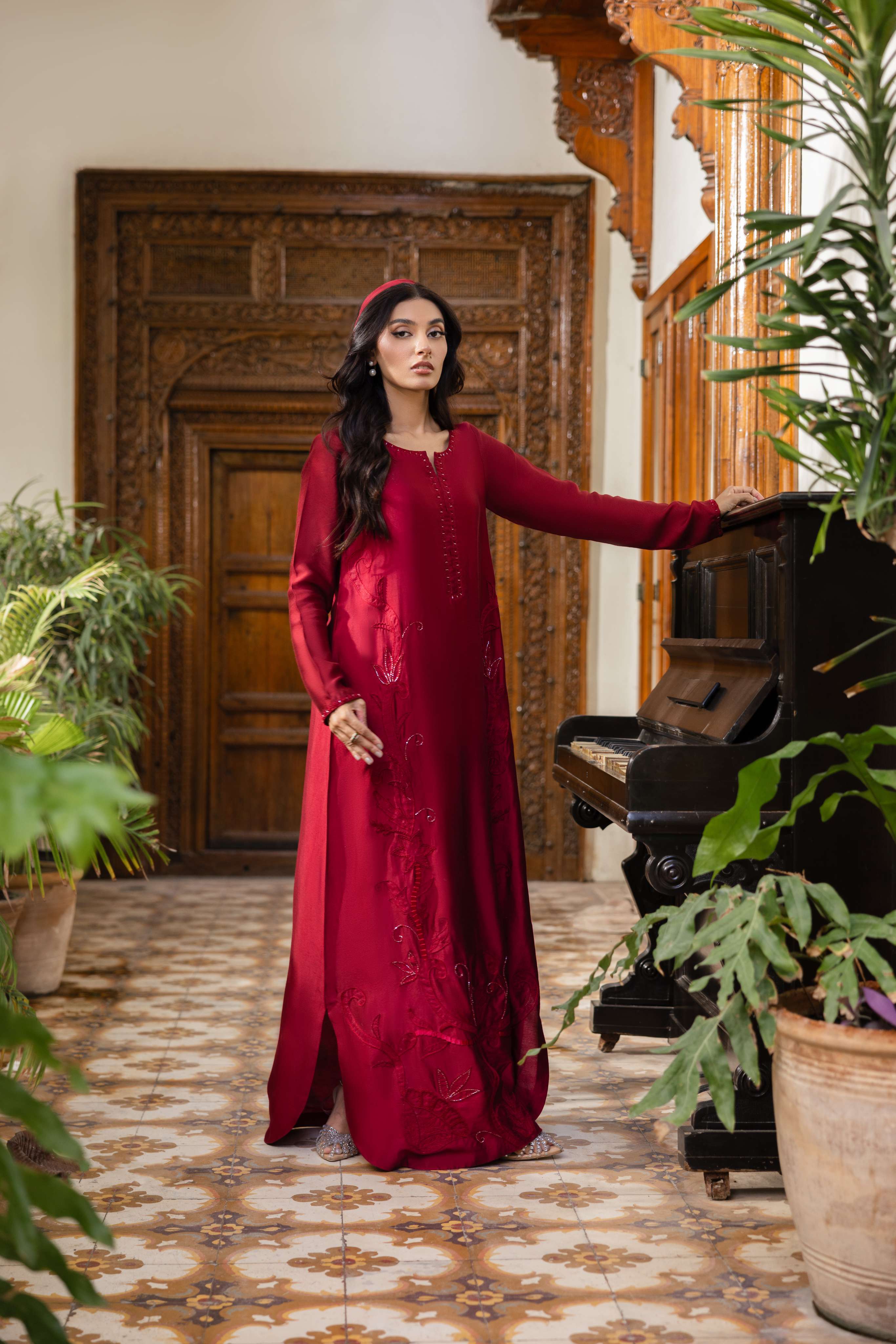 Rose 1(pc) Kaftan Clothing Humayun Alamgir