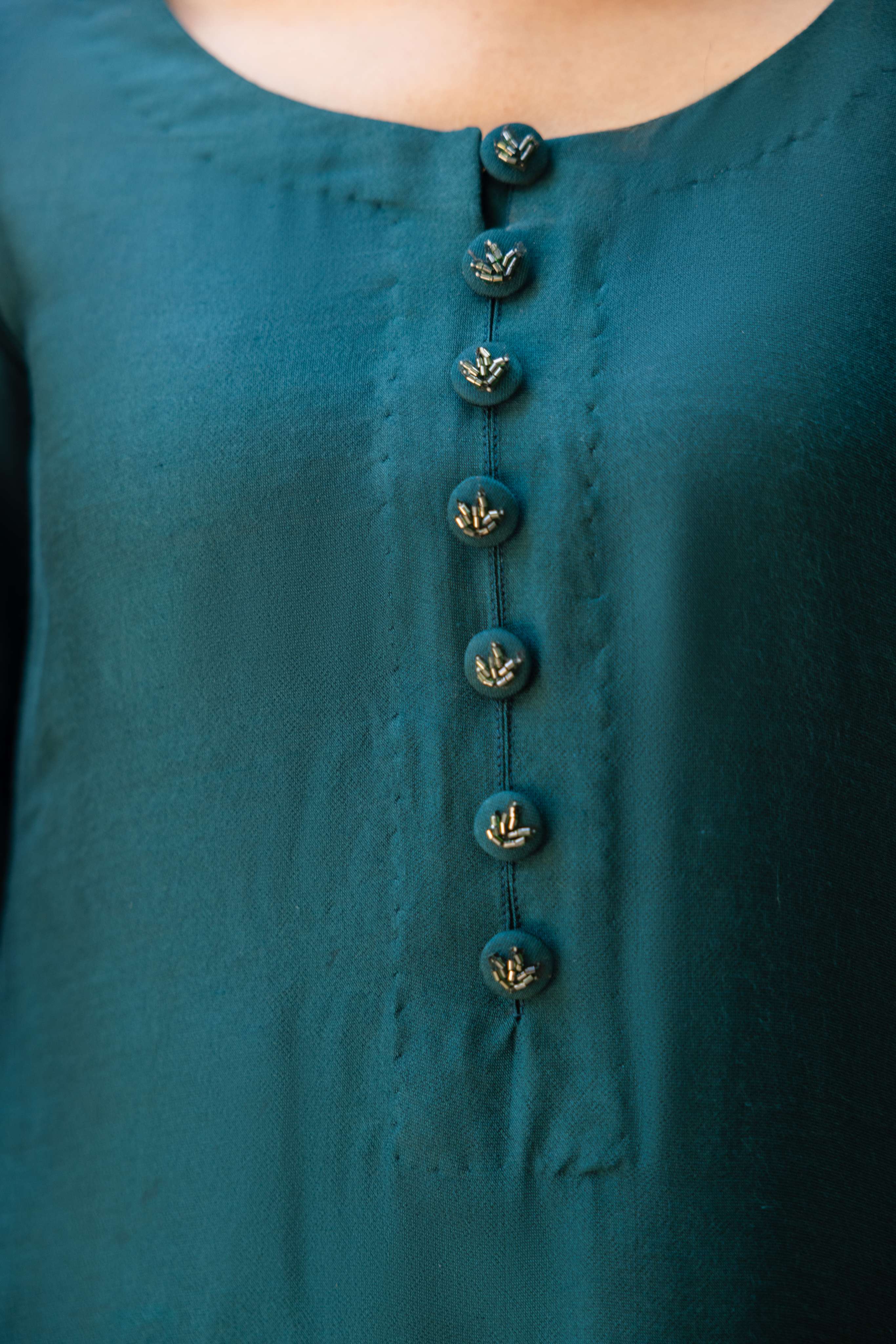 Daisy In Green (3Pc) Clothing Humayun Alamgir