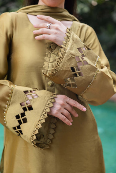 Silk Solid jasmine (3Pc) Clothing Humayun Alamgir