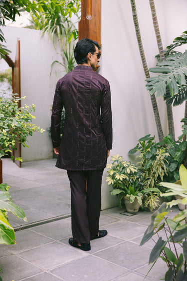 KHUMAR BROWN KURTA PAJAMA Humayunalamgir