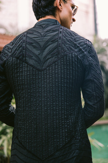 KHUMAR BLACK KURTA PAJAMA Humayunalamgir