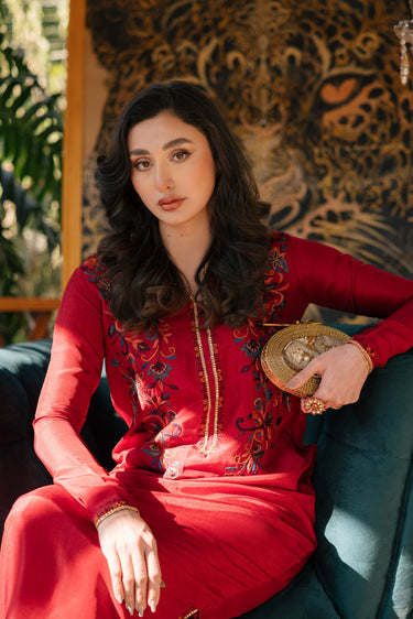 Red Kaftan Clothing Humayun Alamgir