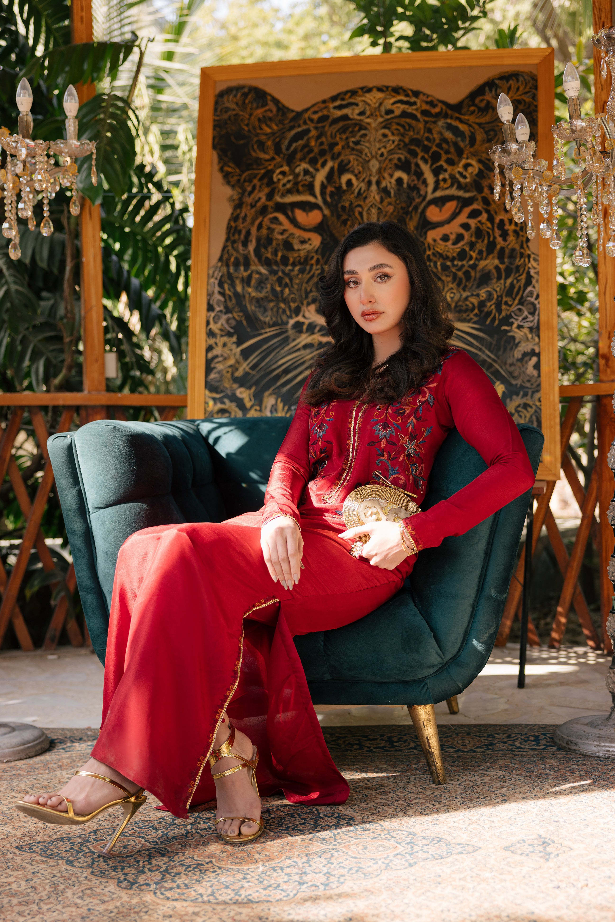 Red Kaftan Clothing Humayun Alamgir