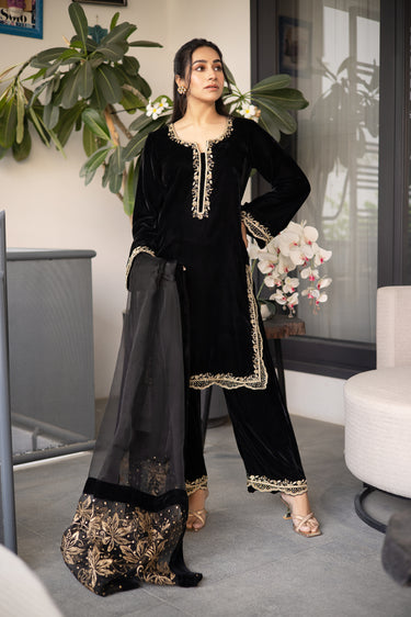 Black Velours Noir Clothing Humayun Alamgir XS