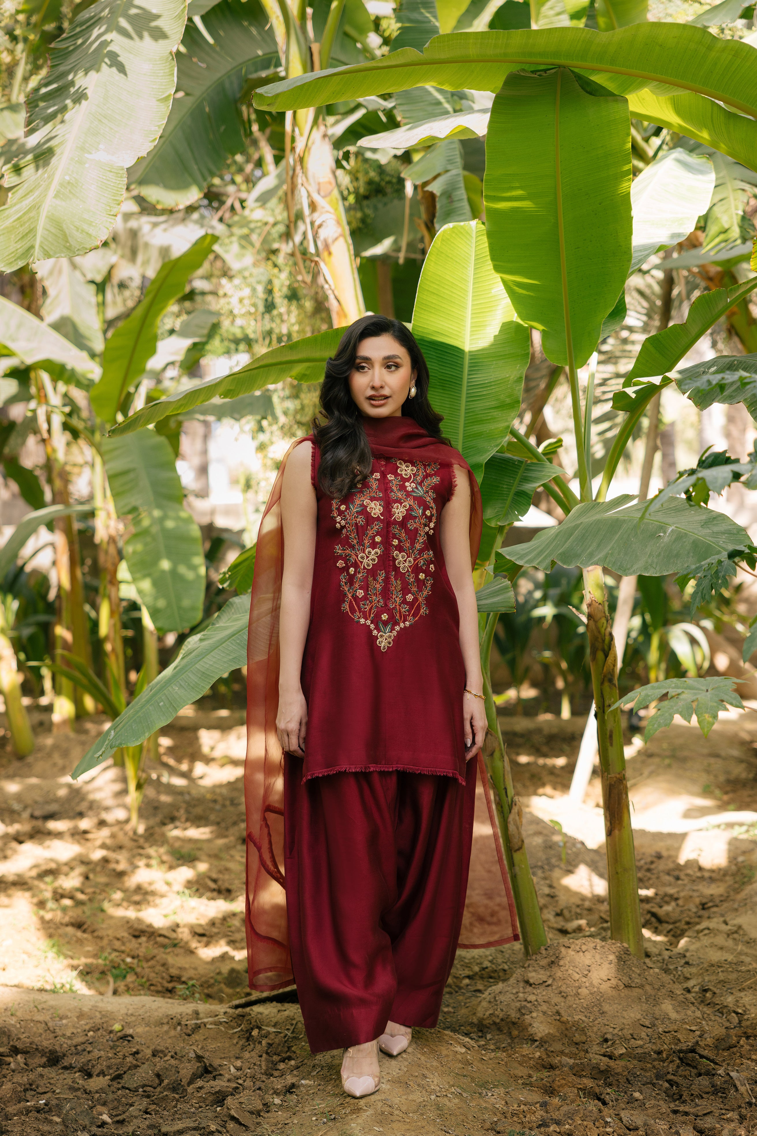 Red Ruffle Clothing Humayun Alamgir