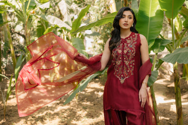 Red Ruffle Clothing Humayun Alamgir
