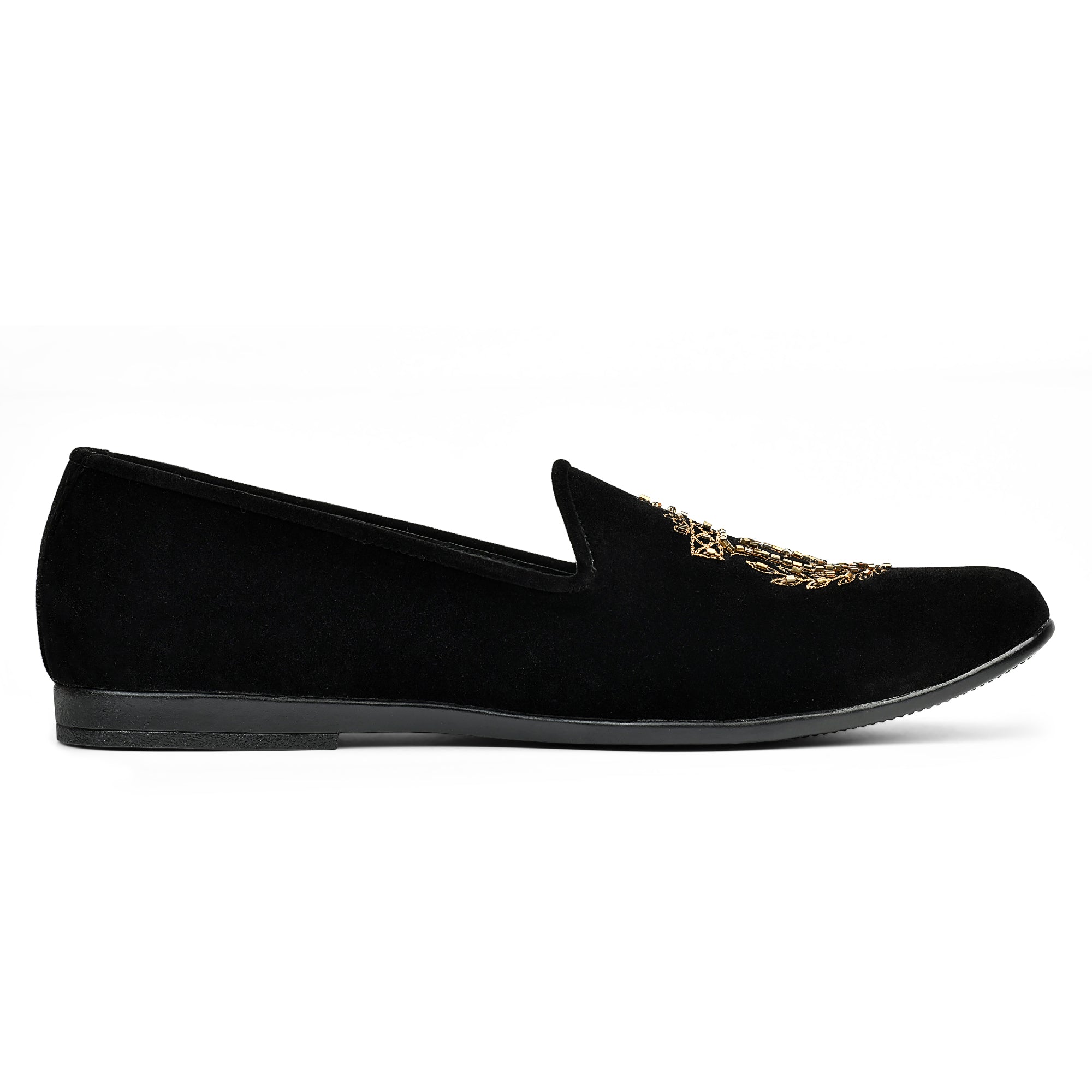 Black velvet 2018 motif Shoes humyaunalamgir