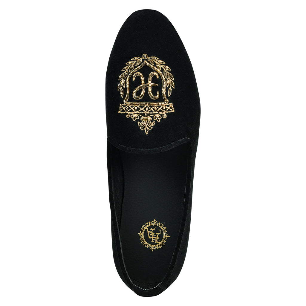 Black velvet 2018 motif Shoes humyaunalamgir 40