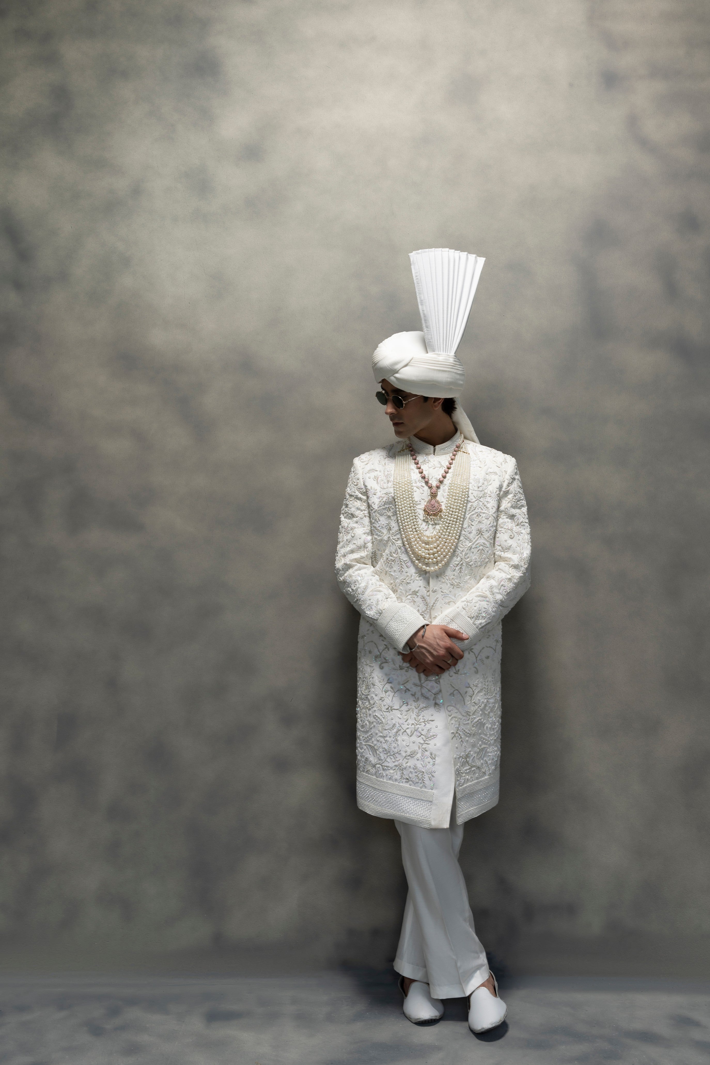 Pure White Full Handwork Royal Sherwani sherwani Humayun Alamgir