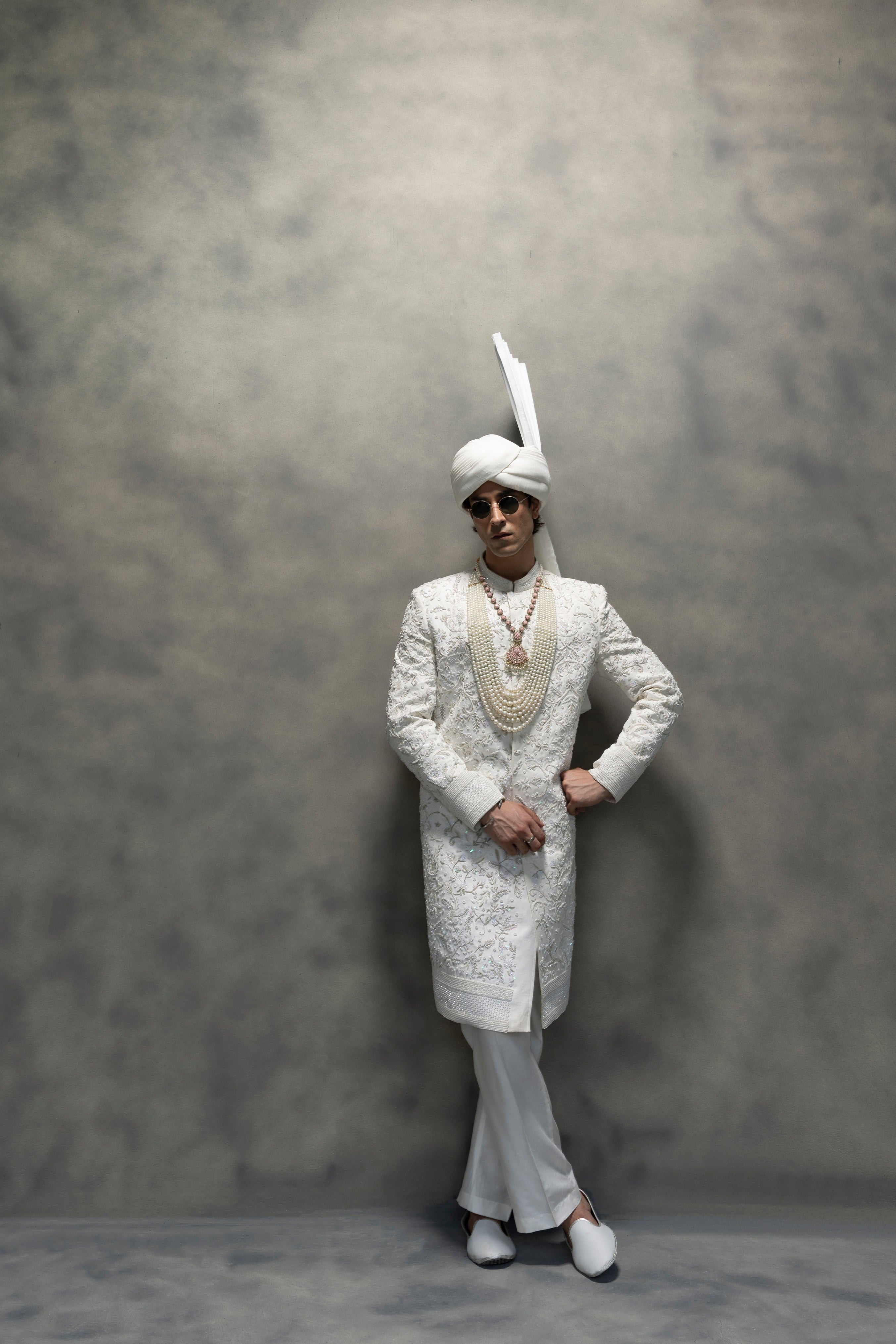 Pure White Full Handwork Royal Sherwani sherwani Humayun Alamgir