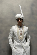 Pure White Full Handwork Royal Sherwani sherwani Humayun Alamgir